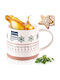 Orion Christmas Mug Porcelain White L13xW9.5xD8.5cm.