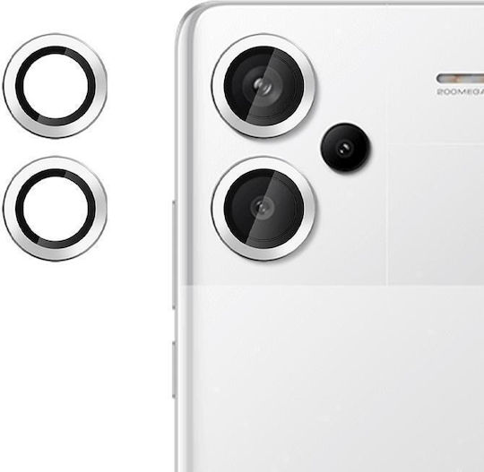 Kalebol Προστασία Κάμερας Tempered Glass Ασημί για το Redmi Note 13 Pro+
