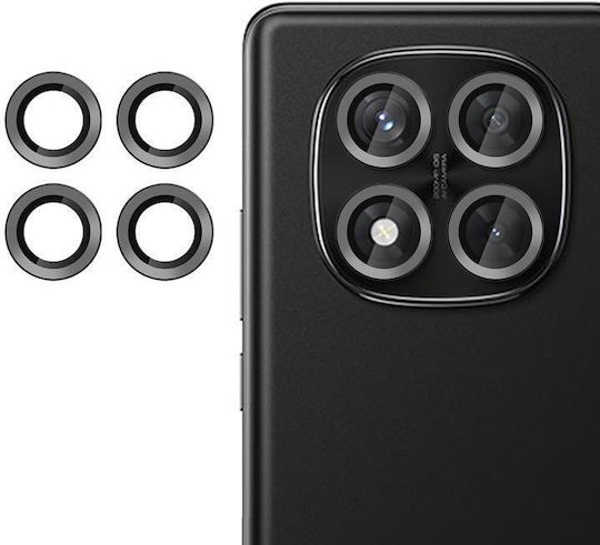 Kalebol Προστασία Κάμερας Tempered Glass Μαύρο για το Redmi Note 14 Pro 5G