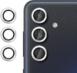 Kalebol Προστασία Κάμερας Tempered Glass Ασημί για το Samsung Galaxy M55