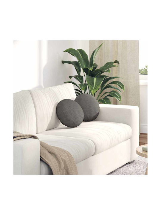 vidaXL Velvet Sofa Cushion Light Gray 30x30cm