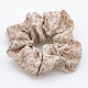 Scrunchy Floral Design Almond Blossom Beige