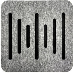 Acustico Ecoplan SOUNDER-SQ-LN-6/6-LGRAU/BLK Audio-Behandlungsmaterial Panel (1 Stück)