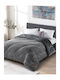 Madi Κουβερτοπάπλωμα Ημίδιπλο 180x240εκ. Lunora Anthracite