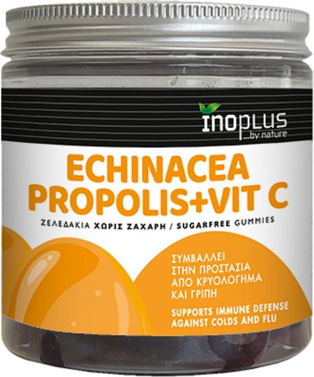 Ino Plus Echinacea Propolis + Vit C 70mg 60 bomboane de jeleu Portocaliu