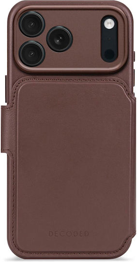 Decoded Detachable Wallet Metalic 1.2mm Maro (iPhone 17 Pro Max)