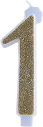 Giant Number Candles No 1 Gold Lumea