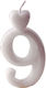 Silver Candle Number 9 Lumea