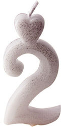 Silver Candle Number 2 Lumea