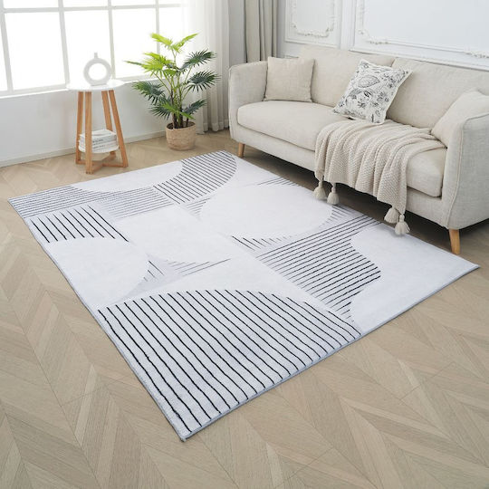 Homeone London Modern Velvet Bedroom Rugs Set 3pcs