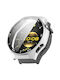 Tempered Glass Film Integrated Plastic Case in Silver color for Huawei Watch GT 6 Pro