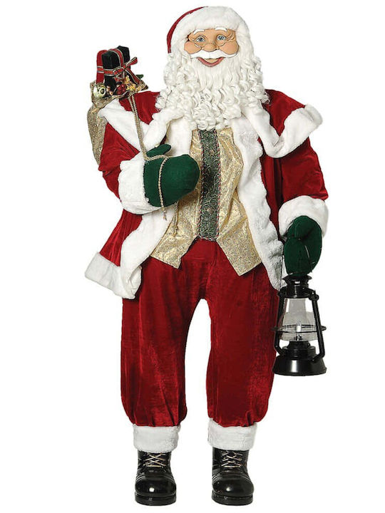 Leuchtender Dekorativer Weihnachtsmann Batterie mit Musik Rot 152cm