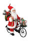 Dekorativer Weihnachtsmann Mehrfarbig aus Stoff 52x46x28cm