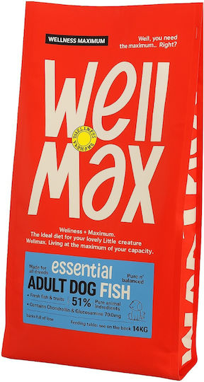 Wellmax Essential Ξηρά Τροφή Σκύλου Adult Fish 14kg