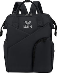 Kidizi Wickeltasche-Wickelrucksack Schwarz 42x28x20cm.