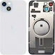 Battery Cover Battery Door Camera Lens Magsafe Blue for iPhone 15 Plus