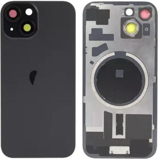 Batterieabdeckung Battery Door Camera Lens Magsafe Schwarz für iPhone 15