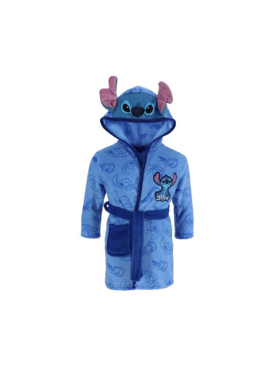 Disney Kids Hooded Bathrobe Blue