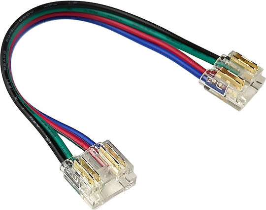 Eurospot Σύνδεσμος Ταινίας Led Cob Rgb Καλωδιακός Δύο Άκρων Eu4956