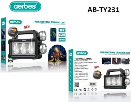 Aerbes Λάμπα Led Ηλιακή για Camping 30W