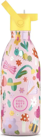 Cool Bottles Kids Water Bottle Thermos Stainless Steel with Straw Bug Life 500ml