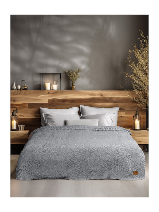 Madi Zanoria Decke Pelzig Einzeln 160x220cm Grau