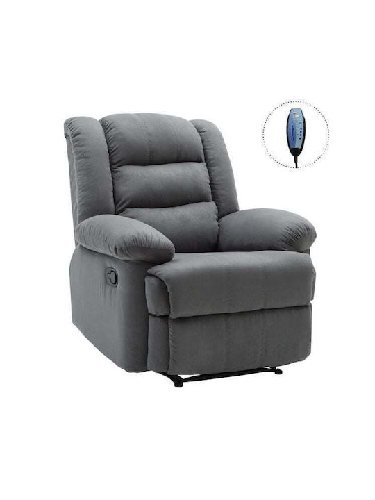 Julia Armchair Relax Massage with Footstool Gray E971,2M 93x90x100cm