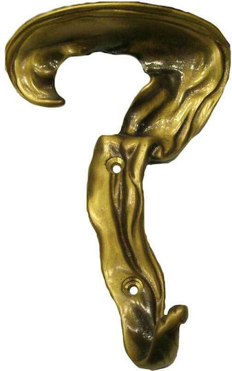 Messing Wandhalterung 101 Oxidiert