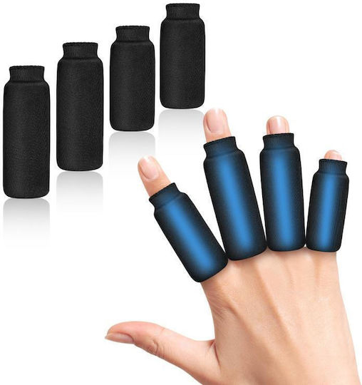 Hydrogel Finger Protector Solid Ice Black 2 Long 2 Short