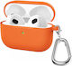 Hülle Silikon in Orange Farbe für Apple AirPods 3