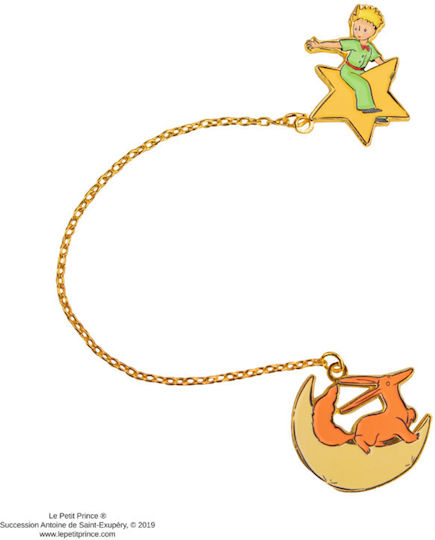 Little Prince Fox & Prince Skull Chain Bookmark Cr5961