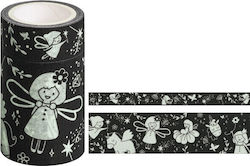 Dekorative Papierband Leuchtet Im Dunkeln Unicorn