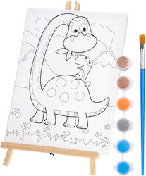 Sevalet Din Lemn Cu Șasiu Dinozaur 30×40cm Sevalet Din Lemn Cu Șasiu Dinozaur 30×40cm