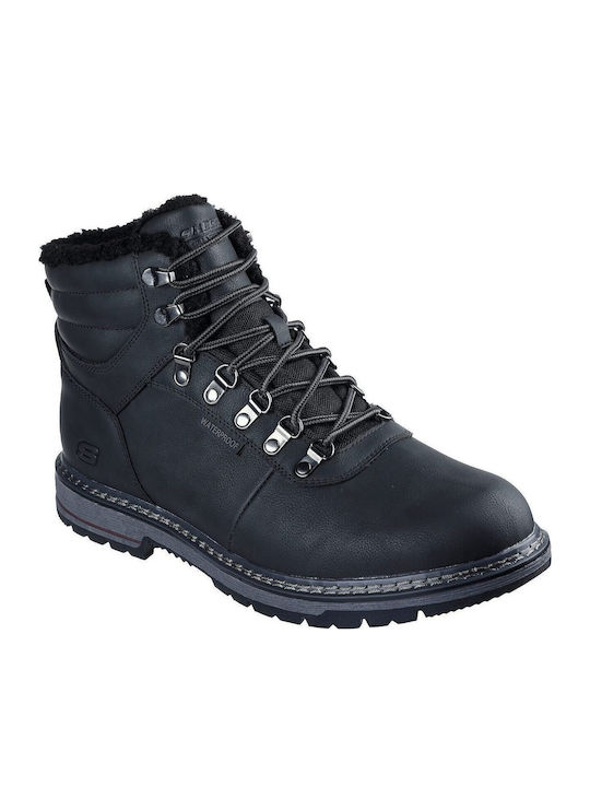 Skechers Corado Μαύρα Ανδρικά Μποτάκια