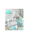 Baby Star Кошара За Количка Tiny Friends от Тюл 7234Β Тюркоазен 520x180см.