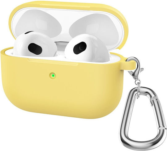Hülle Silikon in Gelb Farbe für Apple AirPods 3
