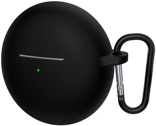 Θήκη Σιλικόνης με Γάντζο σε Μαύρο χρώμα για Huawei FreeBuds 7i