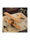 Wooden Decorative Airplane Model 20x20x10cm 7dis147
