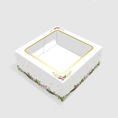 Weihnachtsaccessoires Weihnachtskuchenbox Mit Fenster 30,5x30,5x12,7cm