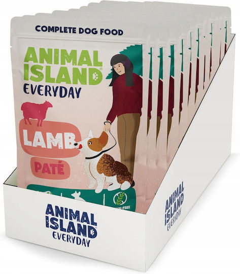 Animal Island Wet Food Dogs in Pouches with Lamb Grain-Free 10x150gr