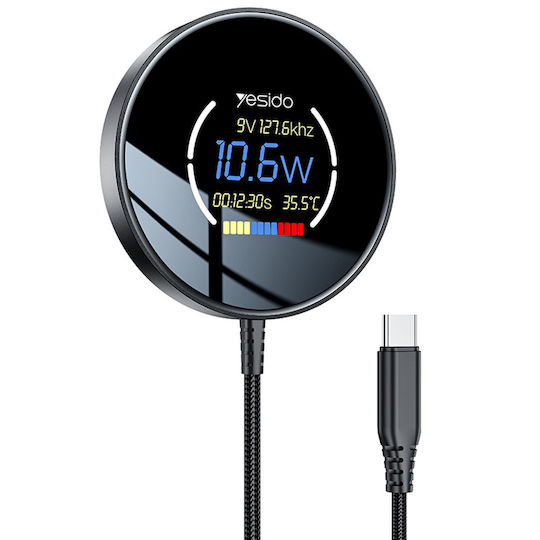 Yesido Зарядно Magsafe 15W Черен (DS28)