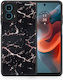 Marble Black Rosegold Motorola G34 5g Θήκη