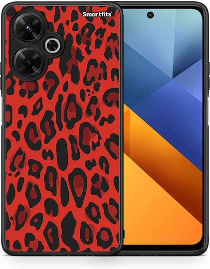 Animal Red Leopard Xiaomi Poco M6 4g Θήκη