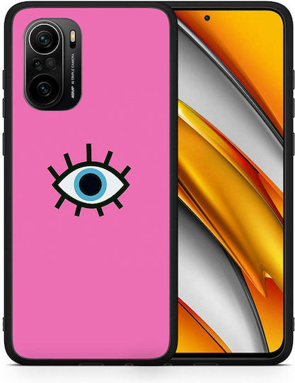 Husă Albastră Ochi Roz Xiaomi Mi 11i