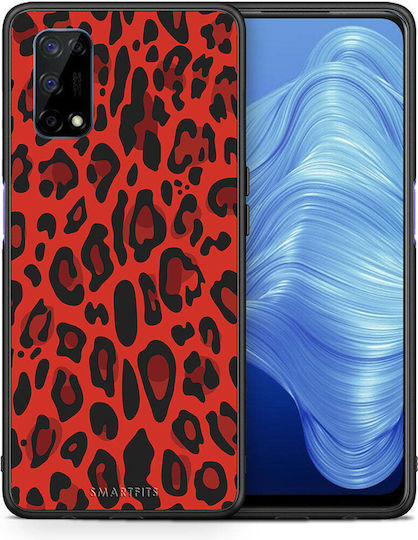 Животински Червен Леопард Калъф За Realme 7 5G