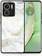 Weiße Gold Marmor Handyhülle für Motorola Edge 40 5G
