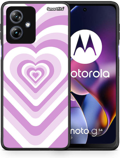 Lilac Hearts Motorola Moto G54 Case
