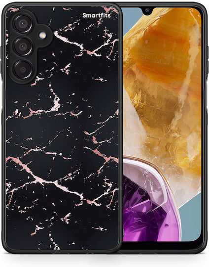 Marble Black Rosegold Samsung Galaxy M15 Θήκη