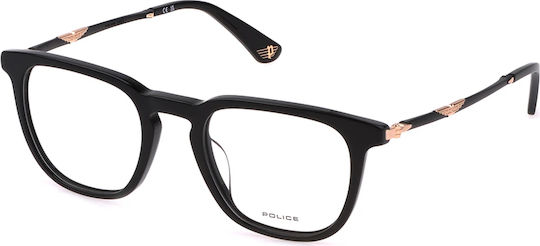 Police Vpll66 0700 50 Schwarze Brillengestelle