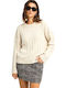 Damen Pullover Gestreift Cloud Cream